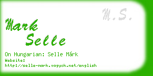 mark selle business card