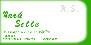 mark selle business card